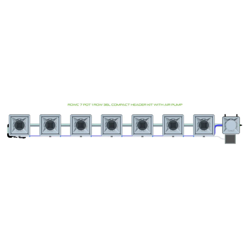 Alien Hydroponics RDWC 7 Pot 1 Row Kit
