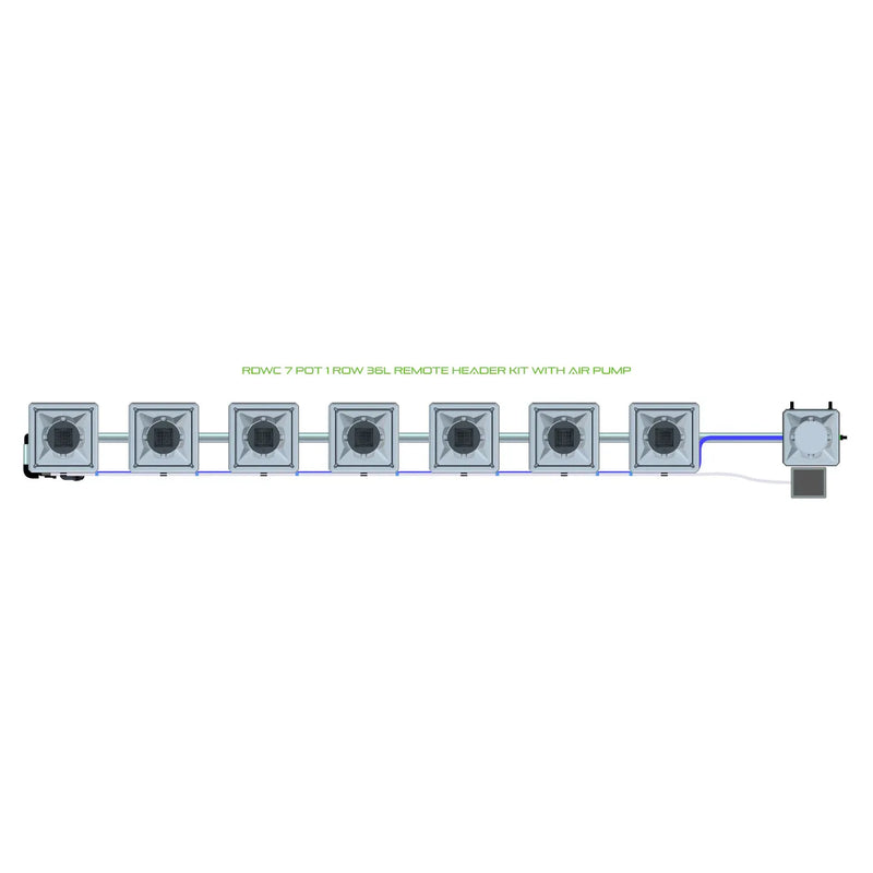 Alien Hydroponics RDWC 7 Pot 1 Row Kit