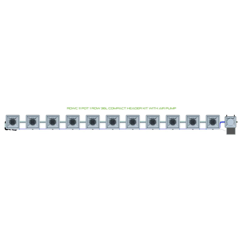 Alien Hydroponics RDWC 11 Pot 1 Row Kit