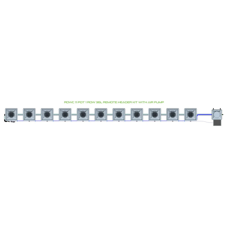 Alien Hydroponics RDWC 11 Pot 1 Row Kit