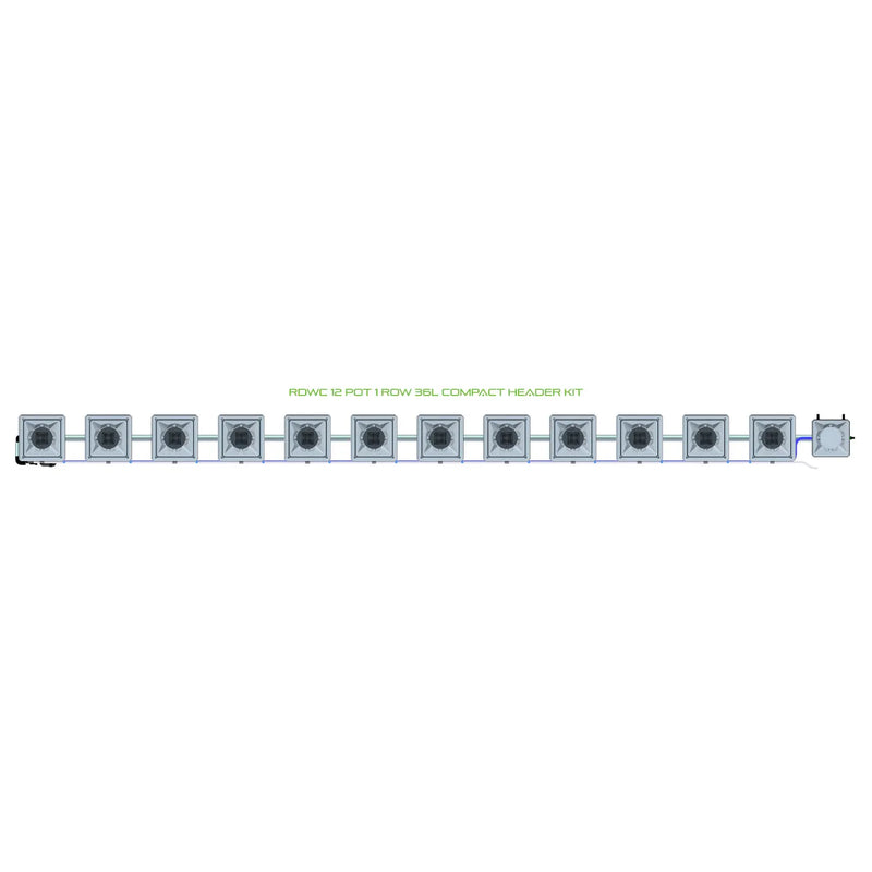 Alien Hydroponics RDWC 12 Pot 1 Row Kit