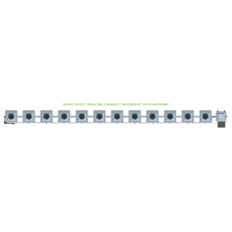 Alien Hydroponics RDWC 12 Pot 1 Row Kit