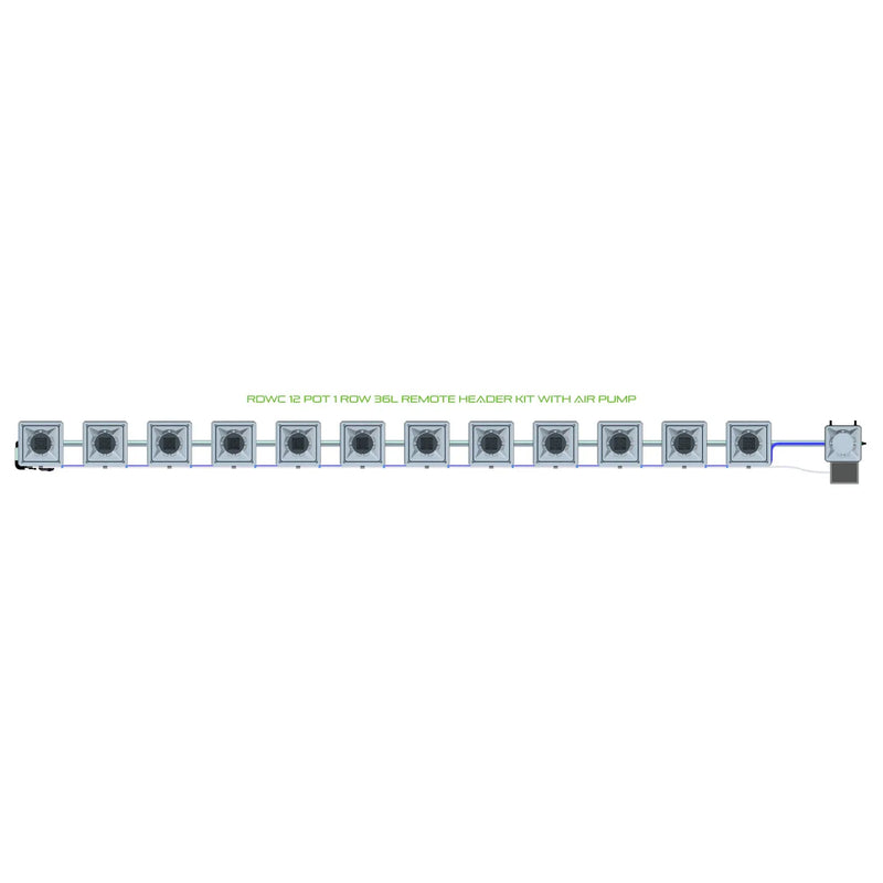 Alien Hydroponics RDWC 12 Pot 1 Row Kit