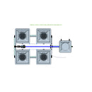 Alien Hydroponics RDWC 4 Pot 2 Row Kit