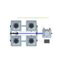 Alien Hydroponics RDWC 4 Pot 2 Row Kit