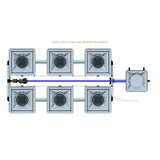 Alien Hydroponics RDWC 6 Pot 2 Row Kit