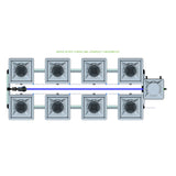 Alien Hydroponics RDWC 8 Pot 2 Row Kit