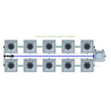 Alien Hydroponics RDWC 10 Pot 2 Row Kit