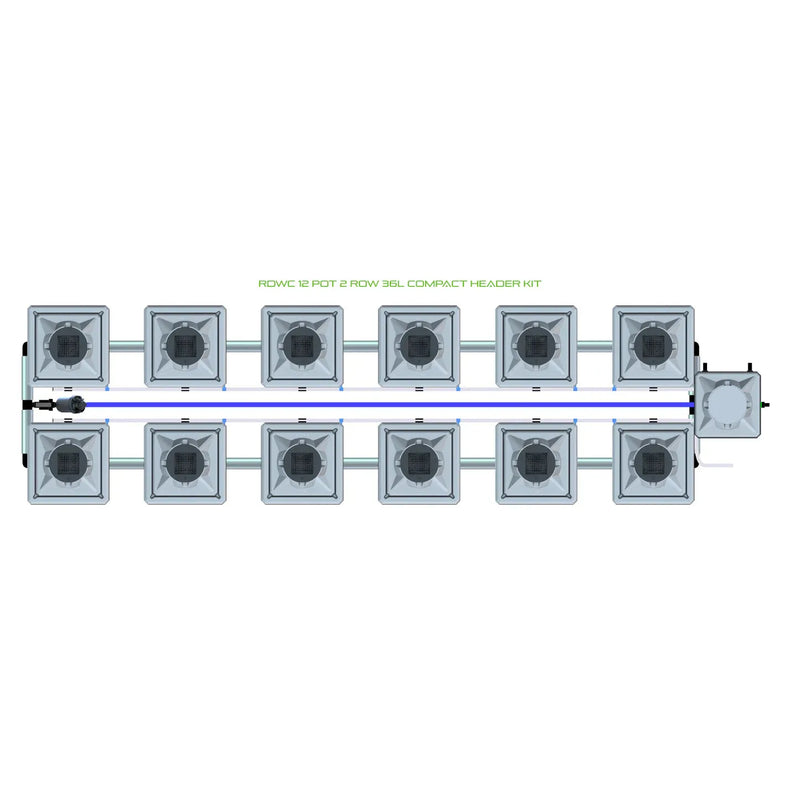 Alien Hydroponics RDWC 12 Pot 2 Row Kit