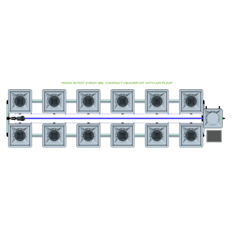 Alien Hydroponics RDWC 12 Pot 2 Row Kit