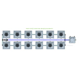 Alien Hydroponics RDWC 12 Pot 2 Row Kit