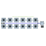 Alien Hydroponics RDWC 12 Pot 2 Row Kit