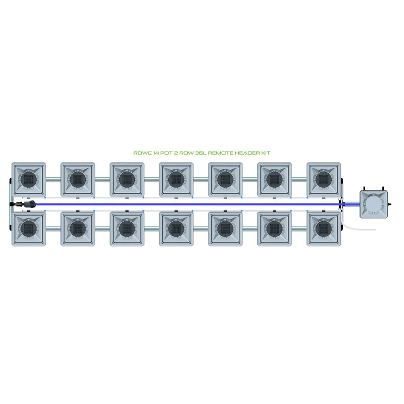 Alien Hydroponics RDWC 14 Pot 2 Row Kit