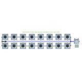 Alien Hydroponics RDWC 16 Pot 2 Row Kit