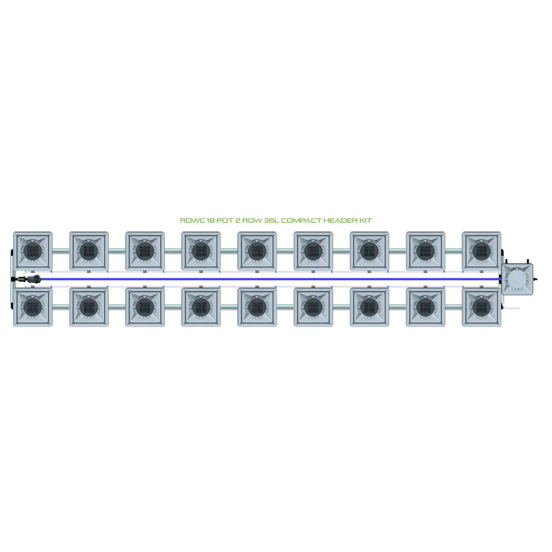 Alien Hydroponics RDWC 18 Pot 2 Row Kit