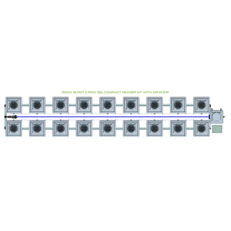 Alien Hydroponics RDWC 18 Pot 2 Row Kit