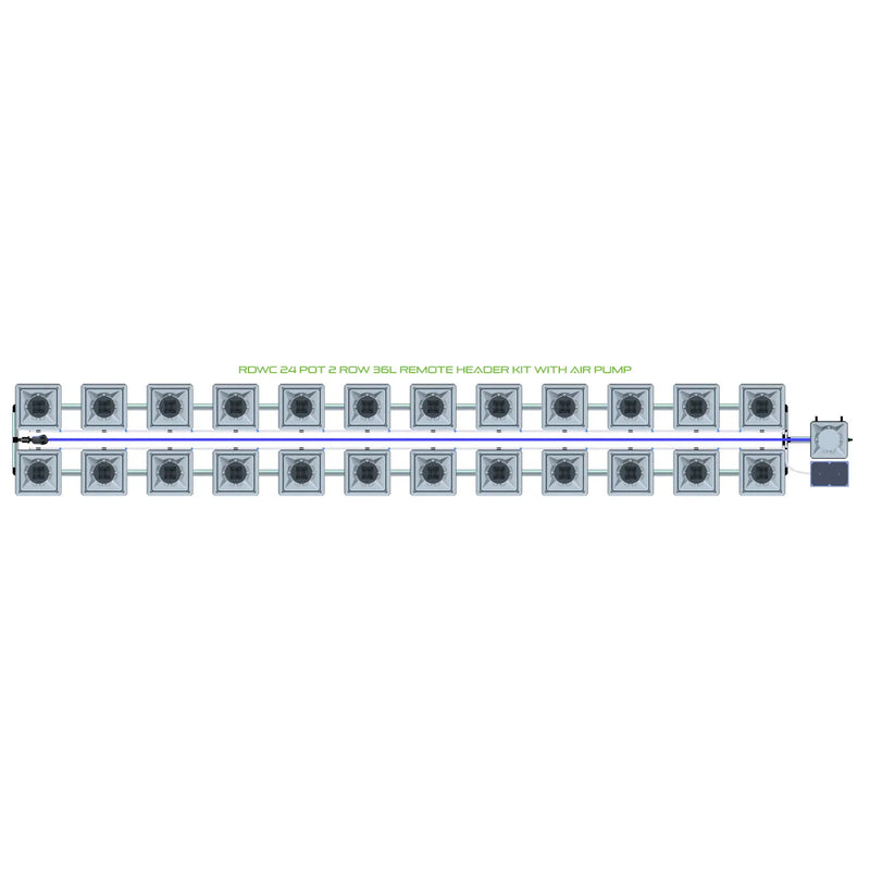 Alien Hydroponics RDWC 24 Pot 2 Row Kit