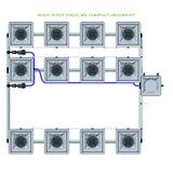 Alien Hydroponics RDWC 12 Pot 3 Row Kit