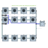 Alien Hydroponics RDWC 12 Pot 3 Row Kit