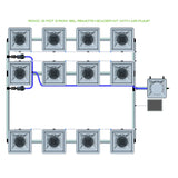 Alien Hydroponics RDWC 12 Pot 3 Row Kit