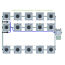 Alien Hydroponics RDWC 15 Pot 3 Row Kit