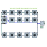 Alien Hydroponics RDWC 15 Pot 3 Row Kit