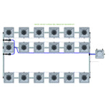 Alien Hydroponics RDWC 18 Pot 3 Row Kit