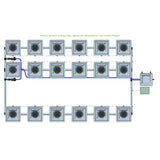 Alien Hydroponics RDWC 18 Pot 3 Row Kit