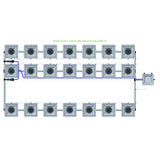 Alien Hydroponics RDWC 21 Pot 3 Row Kit