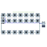 Alien Hydroponics RDWC 21 Pot 3 Row Kit