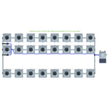 Alien Hydroponics RDWC 24 Pot 3 Row Kit