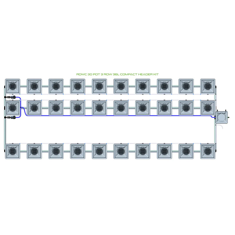 Alien Hydroponics RDWC 30 Pot 3 Row Kit