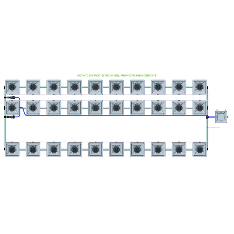 Alien Hydroponics RDWC 30 Pot 3 Row Kit