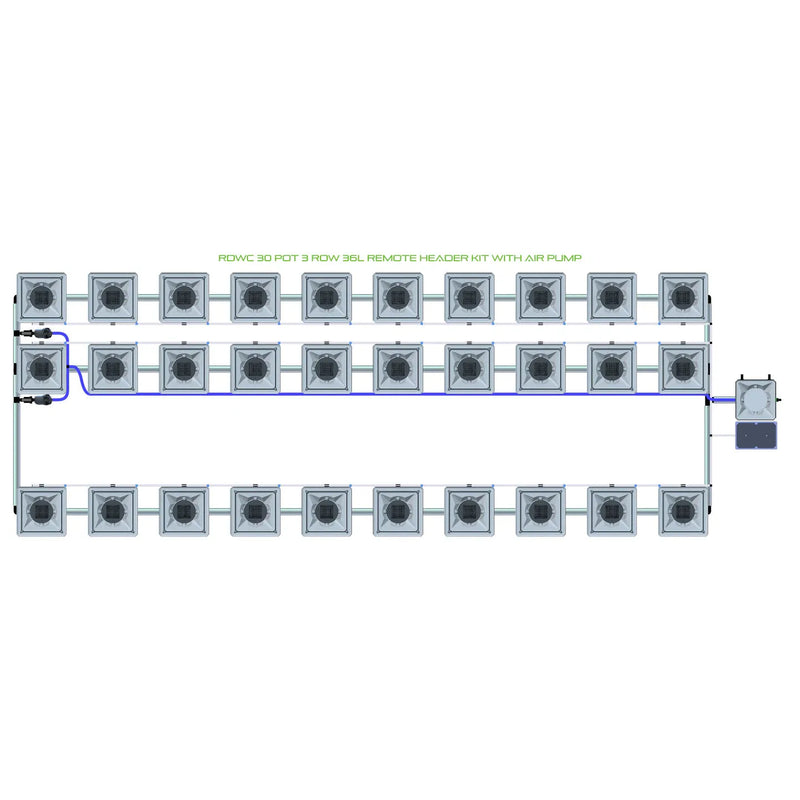 Alien Hydroponics RDWC 30 Pot 3 Row Kit