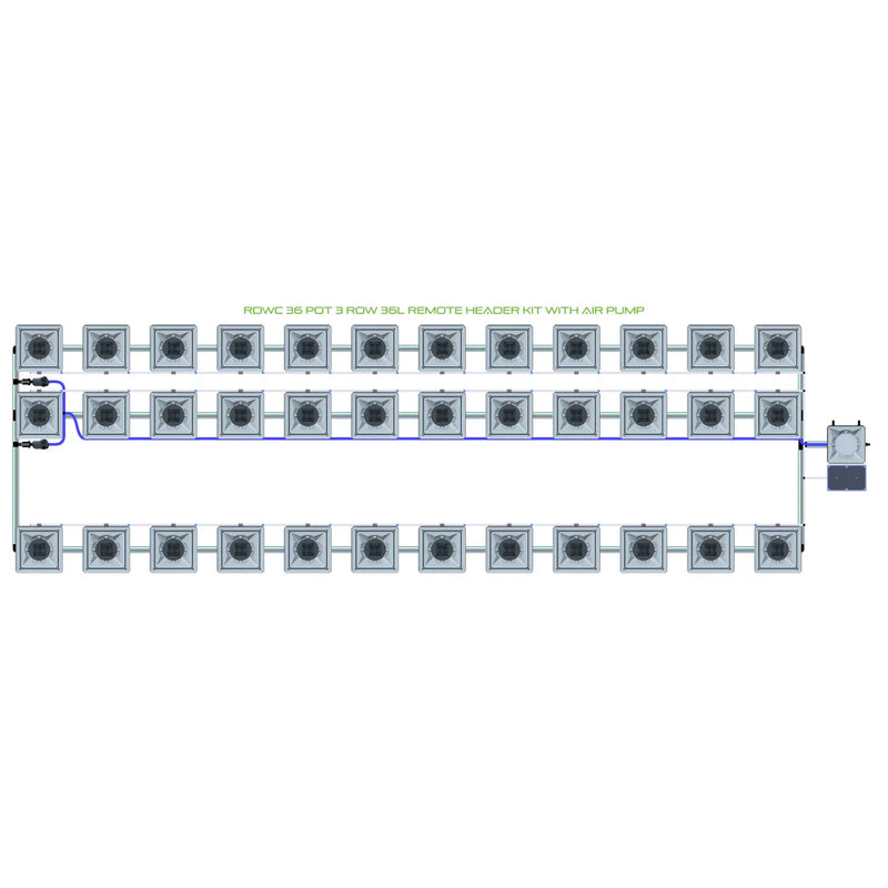 Alien Hydroponics RDWC 36 Pot 3 Row Kit