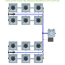 Alien Hydroponics RDWC 12 Pot 4 Row Kit