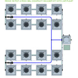 Alien Hydroponics RDWC 16 Pot 4 Row Kit