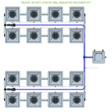 Alien Hydroponics RDWC 16 Pot 4 Row Kit