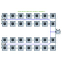 Alien Hydroponics RDWC 28 Pot 4 Row Kit