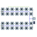 Alien Hydroponics RDWC 28 Pot 4 Row Kit