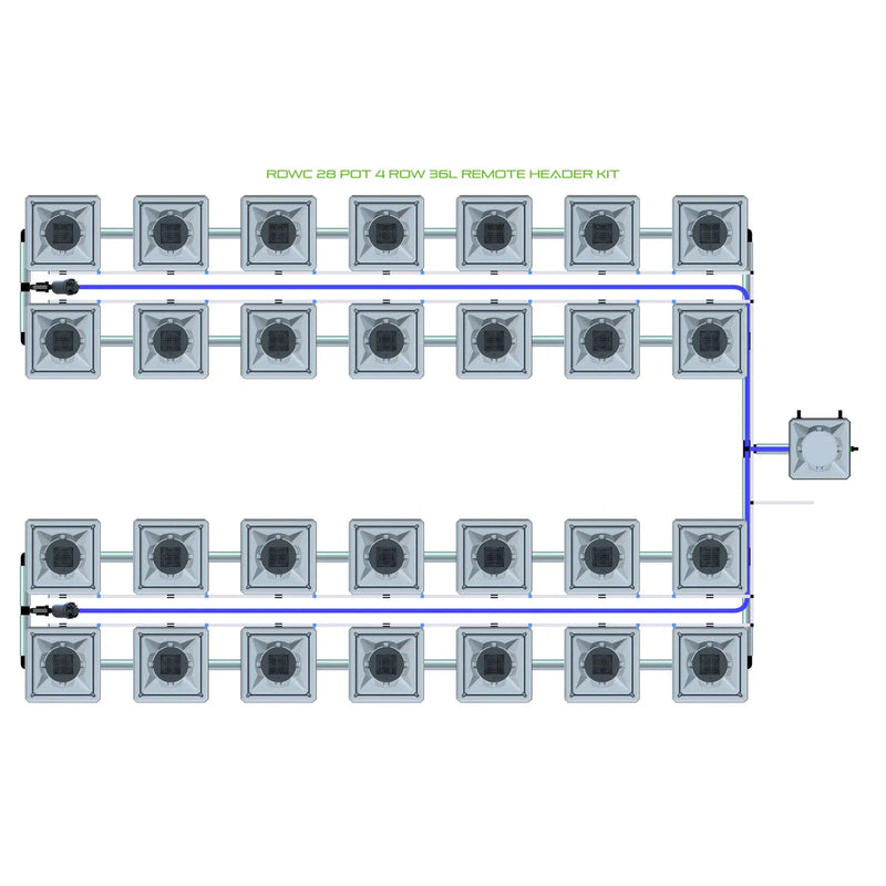 Alien Hydroponics RDWC 28 Pot 4 Row Kit