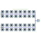 Alien Hydroponics RDWC 32 Pot 4 Row Kit
