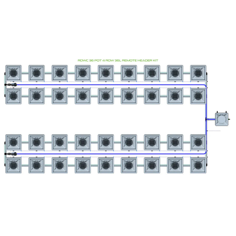 Alien Hydroponics RDWC 36 Pot 4 Row Kit