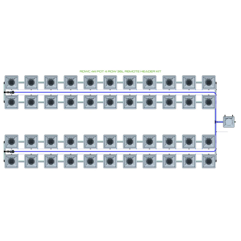 Alien Hydroponics RDWC 44 Pot 4 Row Kit