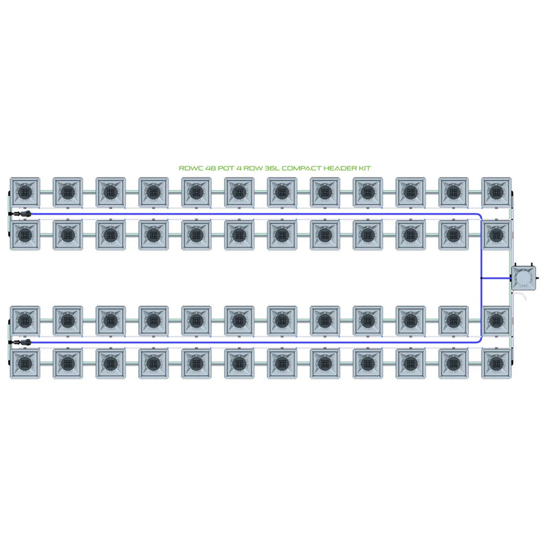 Alien Hydroponics RDWC 48 Pot 4 Row Kit