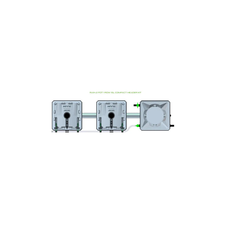 Alien Hydroponics RAIN 2 Pot 1 Row Kit