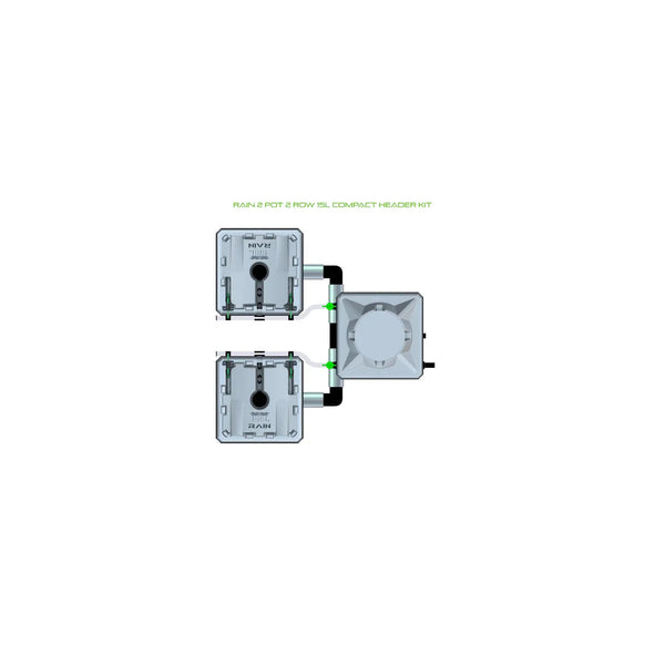 Alien Hydroponics RAIN 2 Pot 2 Row Kit
