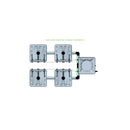 Alien Hydroponics RAIN 4 Pot 2 Row Kit