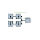 Alien Hydroponics RAIN 4 Pot 2 Row Kit