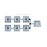 Alien Hydroponics RAIN 6 Pot 2 Row Kit